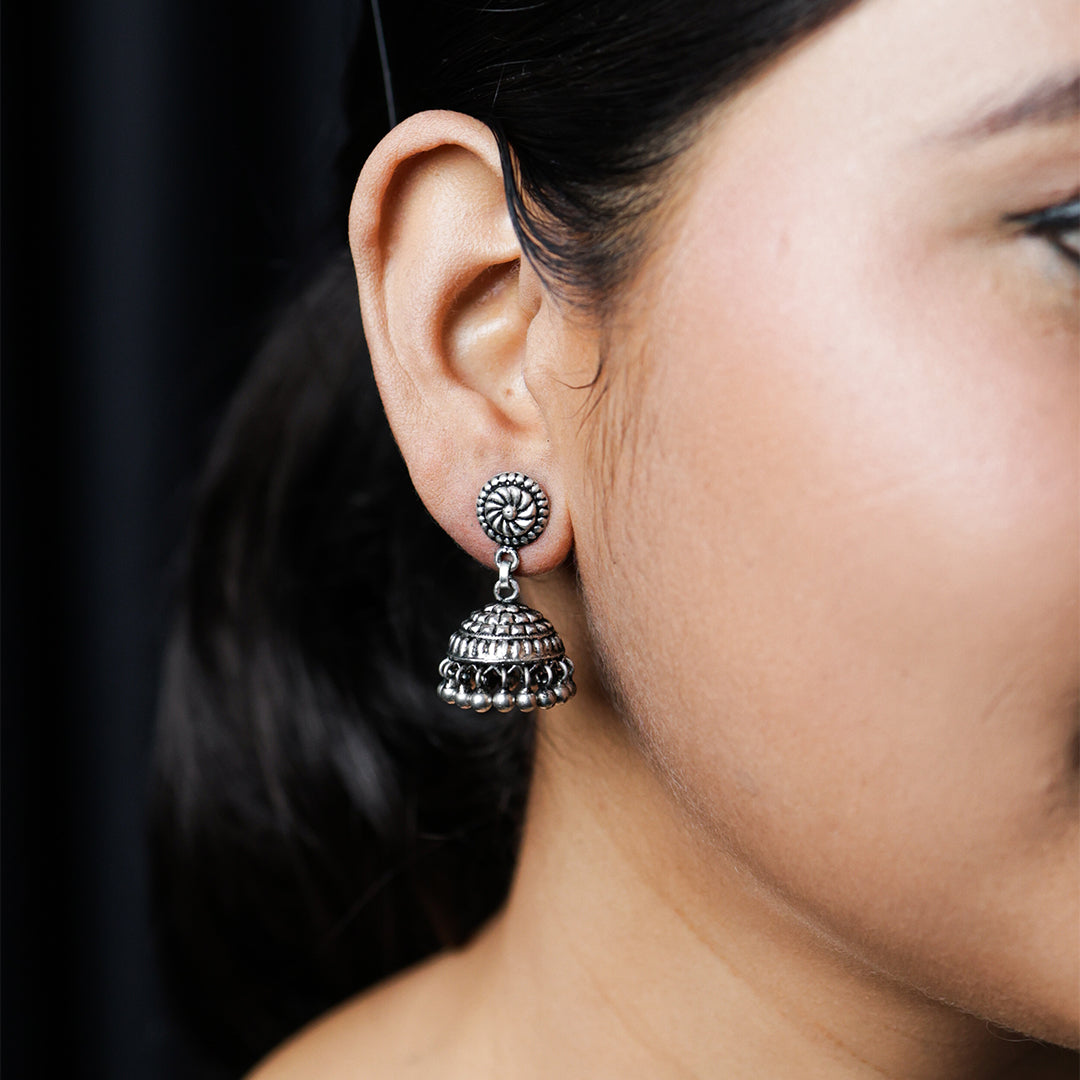 Silver Ghoomri Jhumki