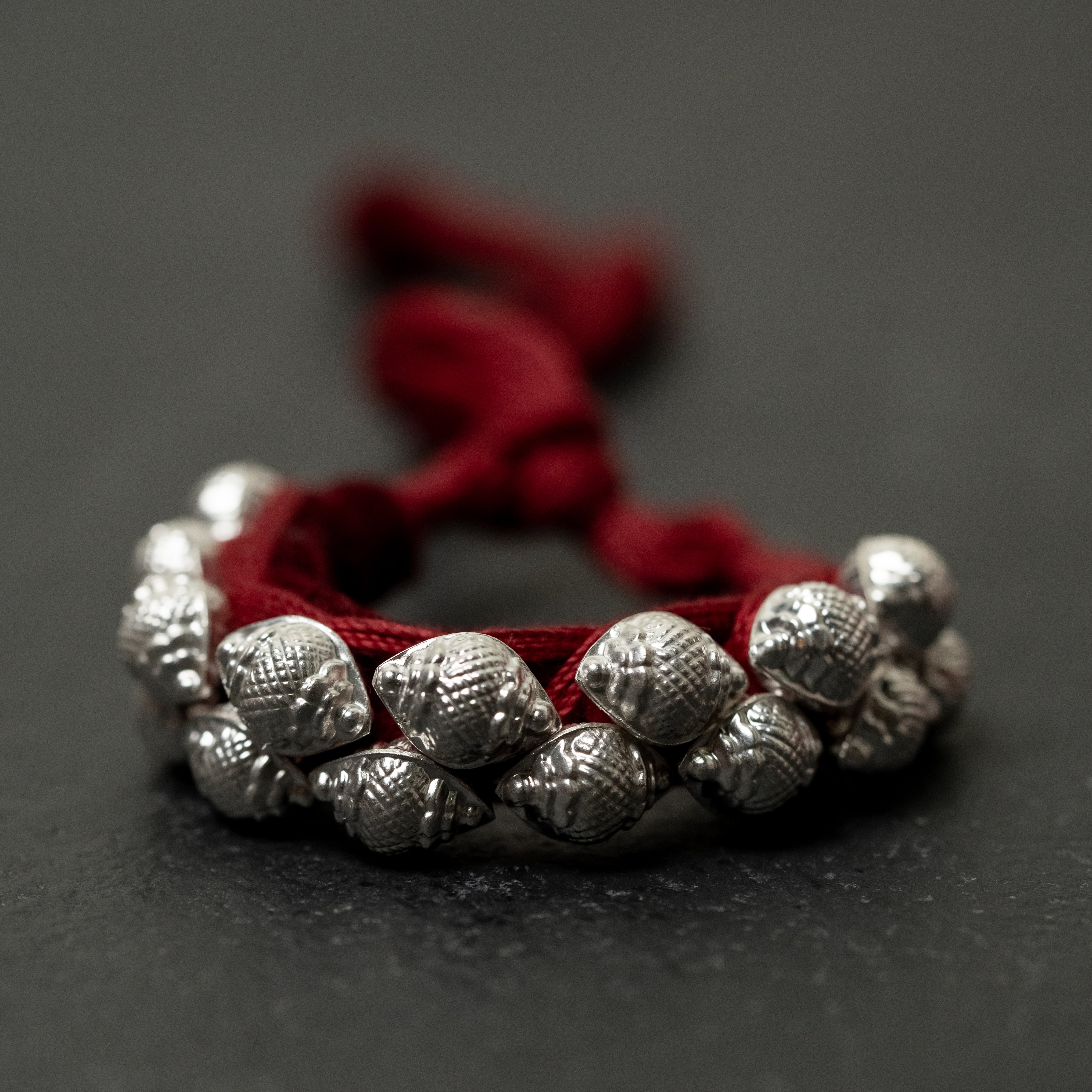 Dwishank Pahuchi Silver Bracelet