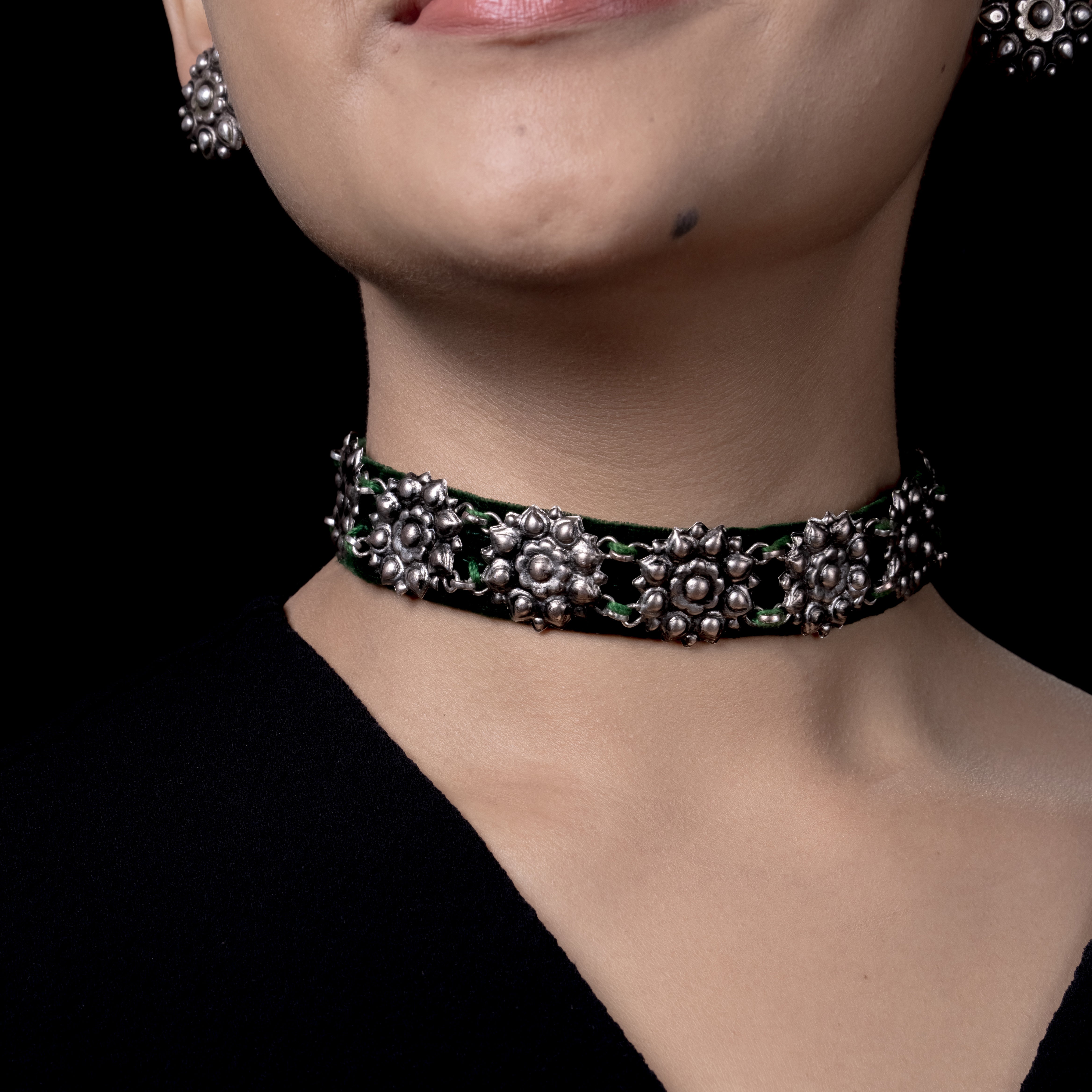 Chandak Guluband Silver Choker