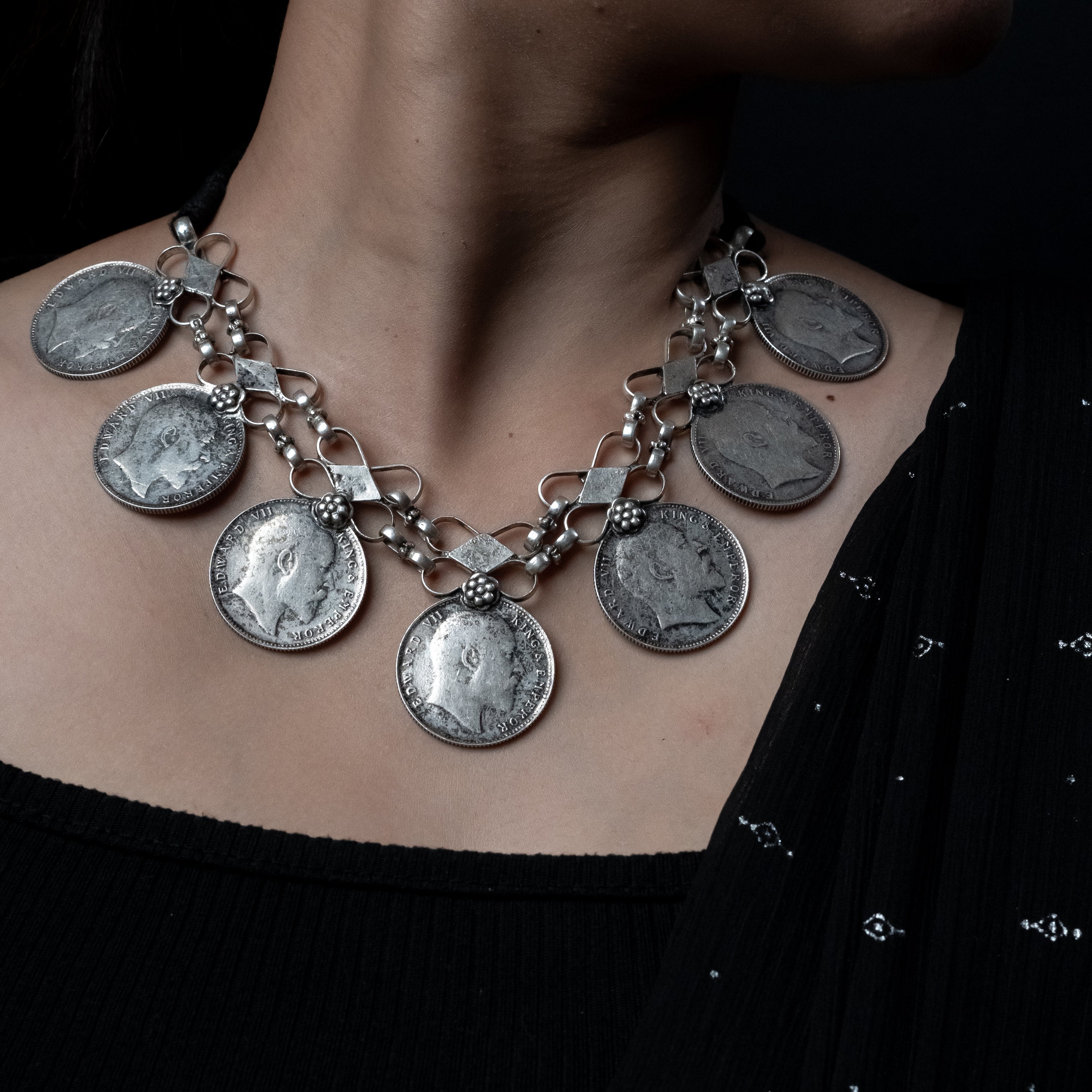 Silver Coin Jewellery - Sikka Haar