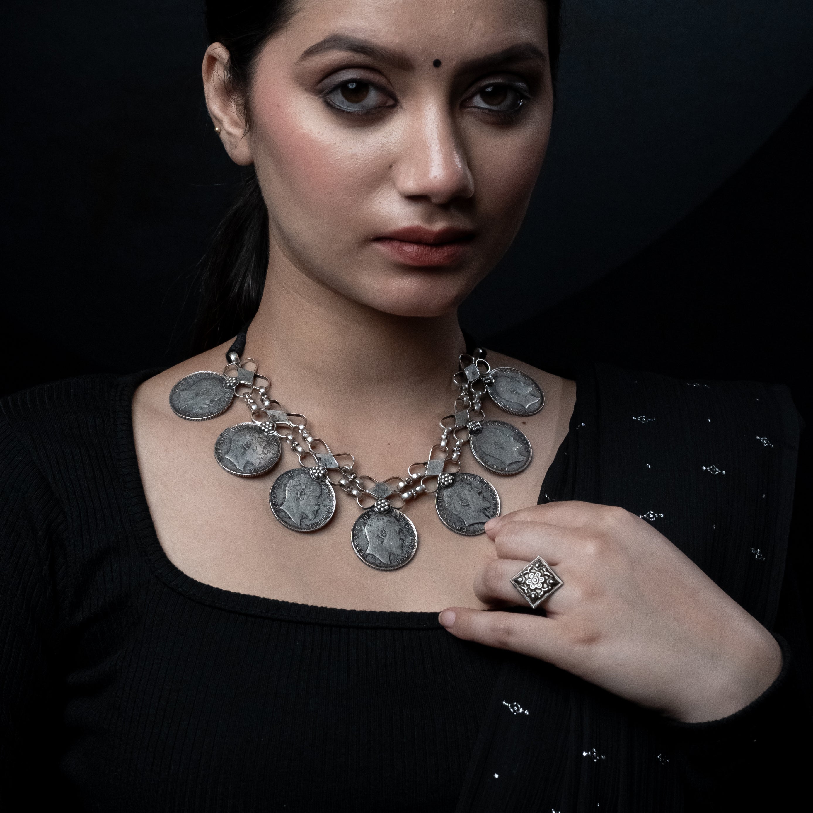 Silver Coin Jewellery - Sikka Haar