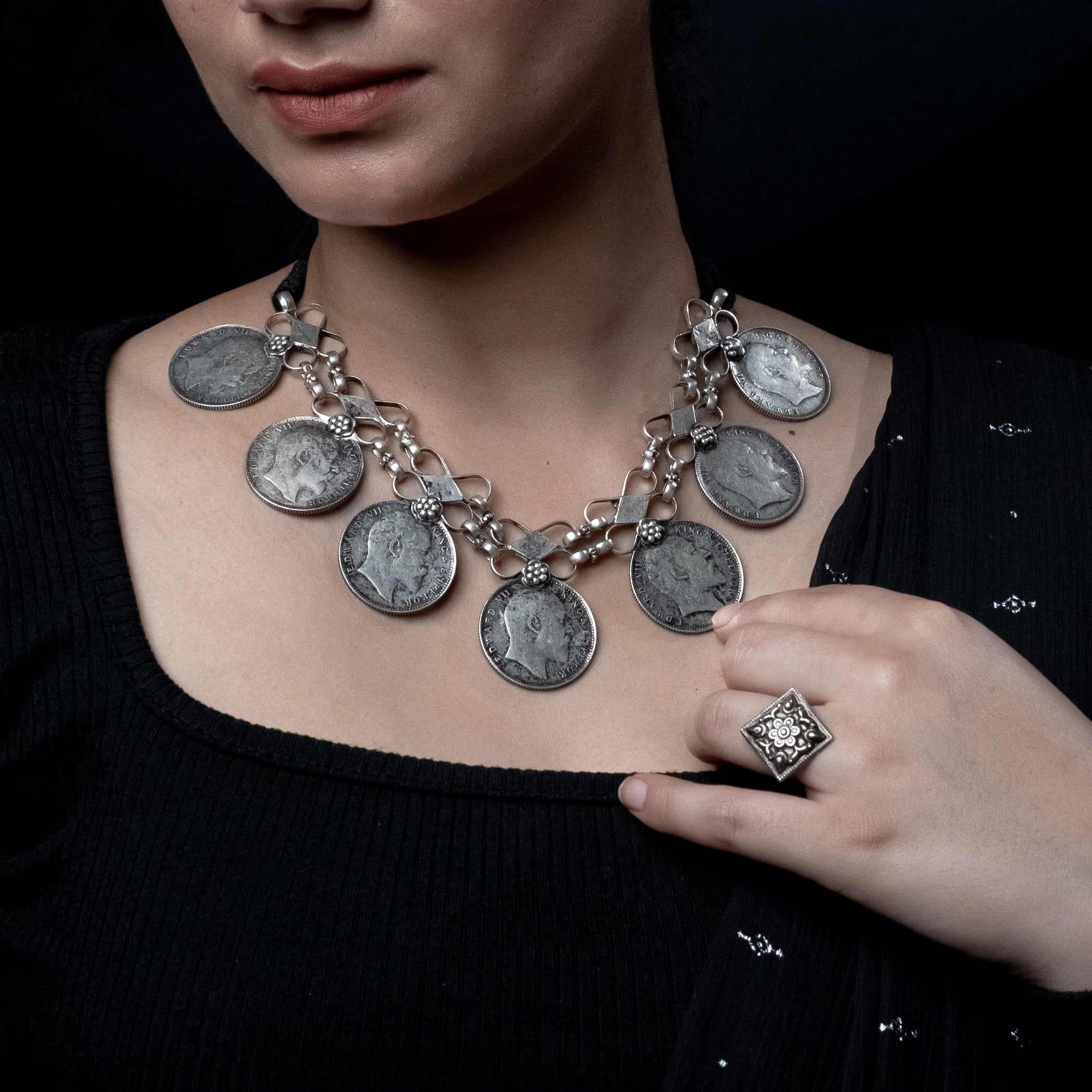 Silver Coin Jewellery - Sikka Haar