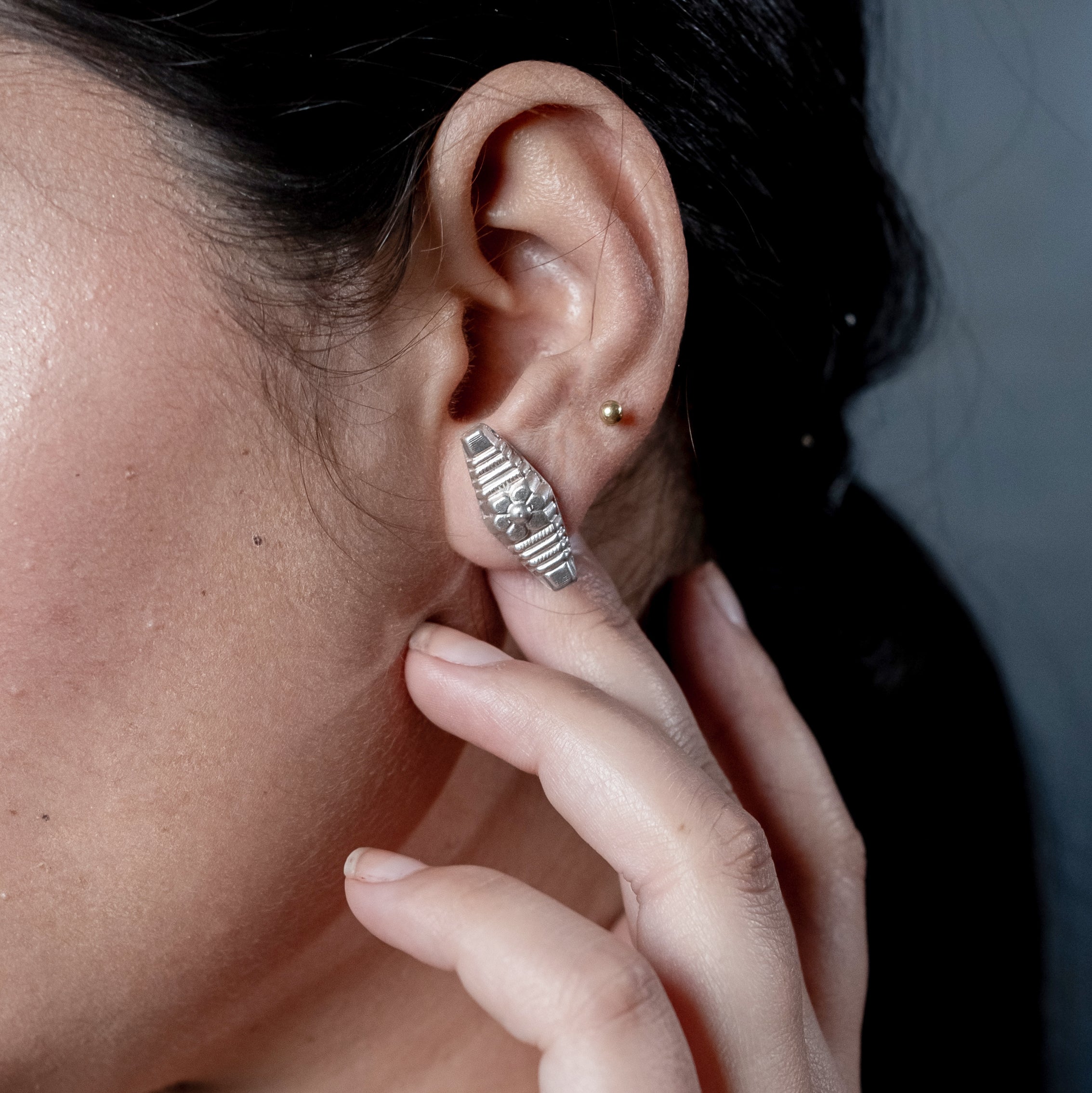 Koshika Silver Studs Earrings