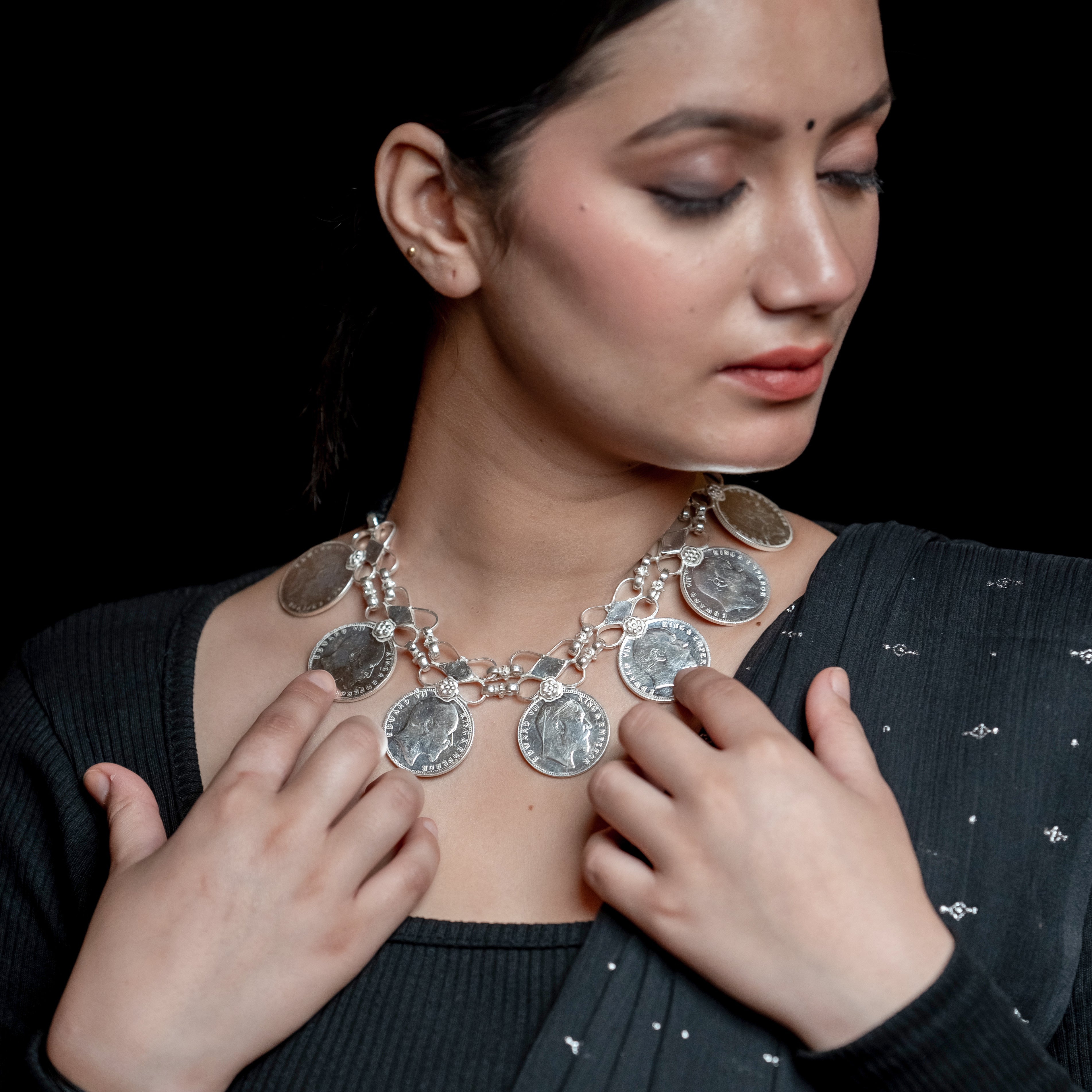 Silver Coin Jewellery - Sikka Haar