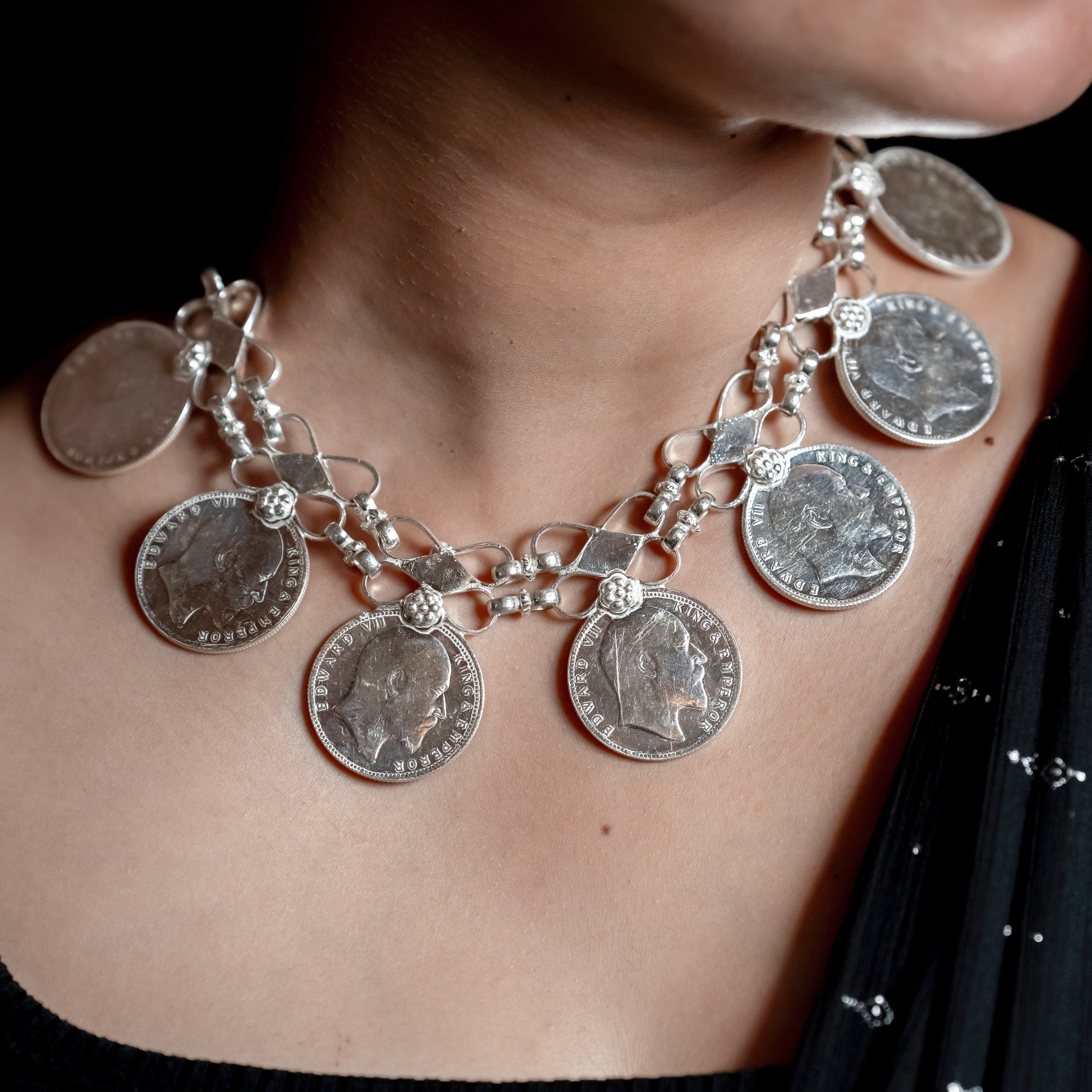 Silver Coin Jewellery - Sikka Haar