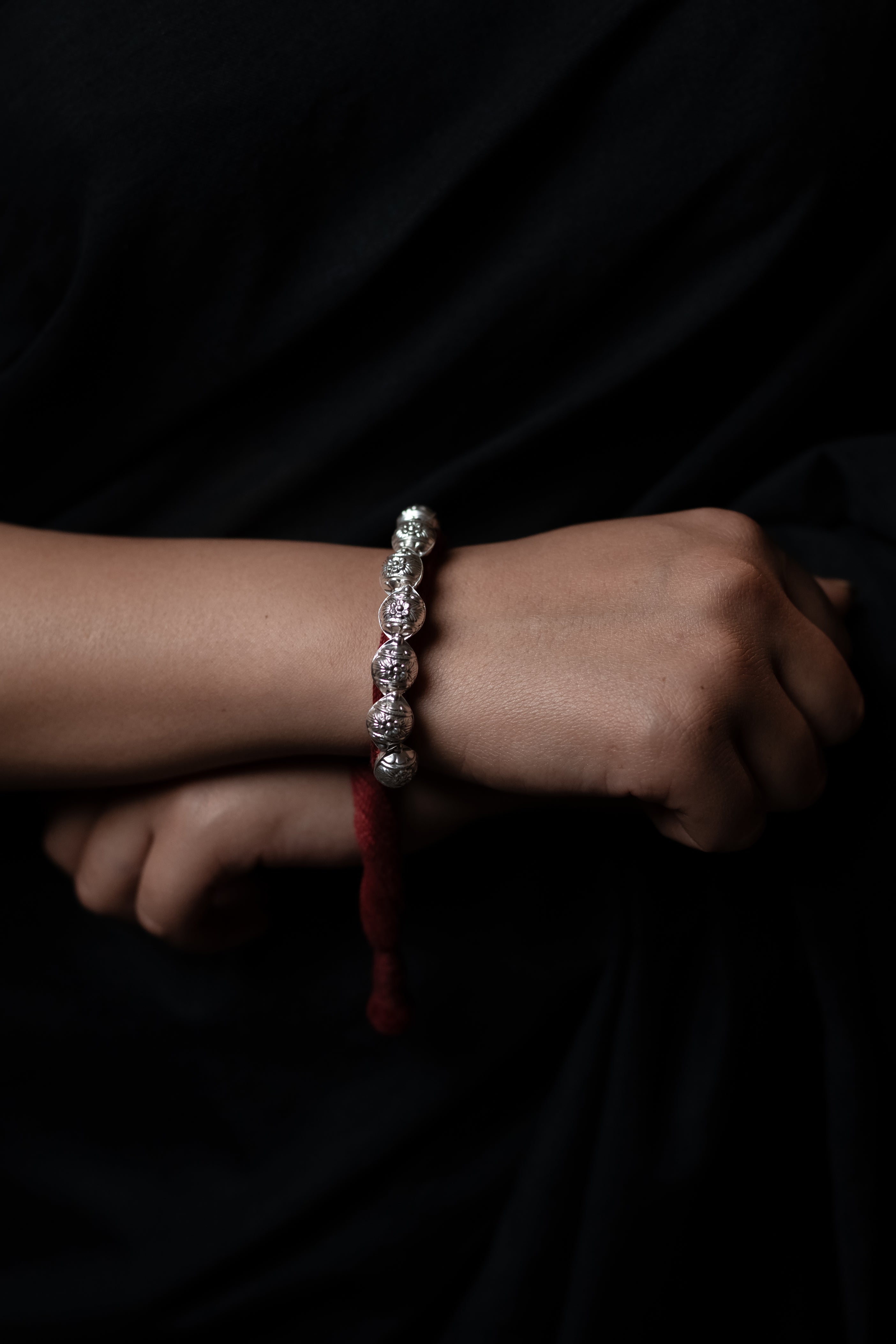 Navphool Pahuchi Silver Bracelet