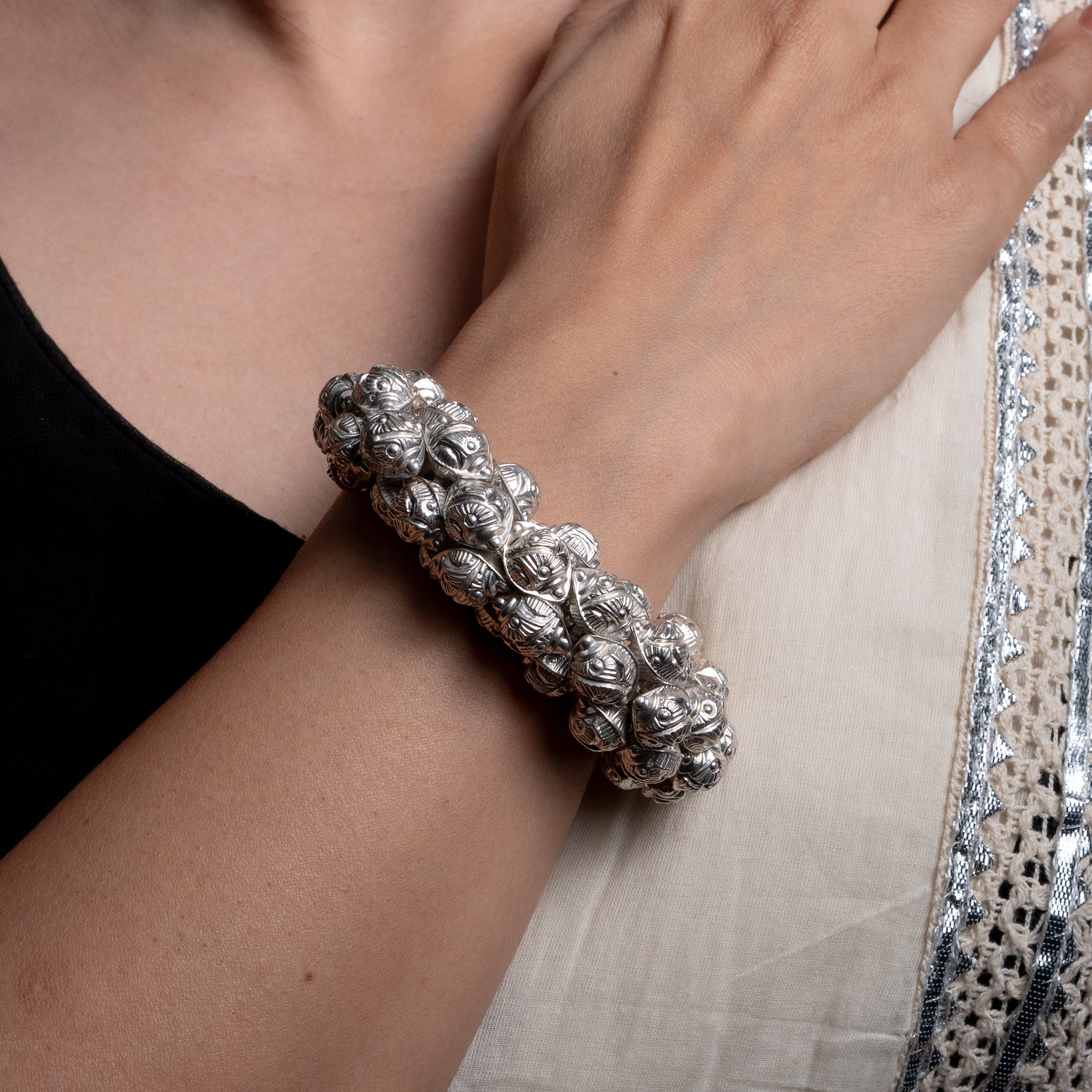 Deodar Silver Bracelet