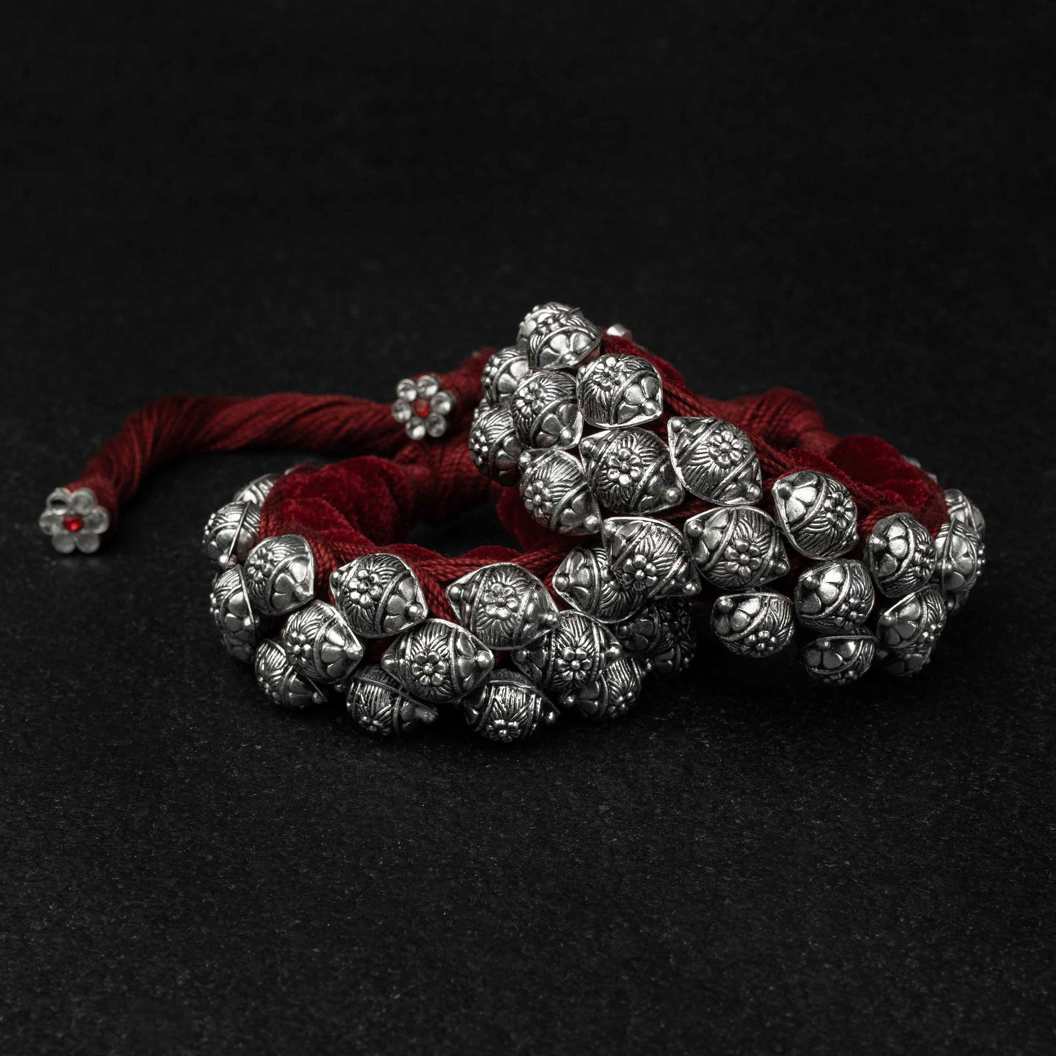 Silver Bracelet - Phool Pahuchi (pair)