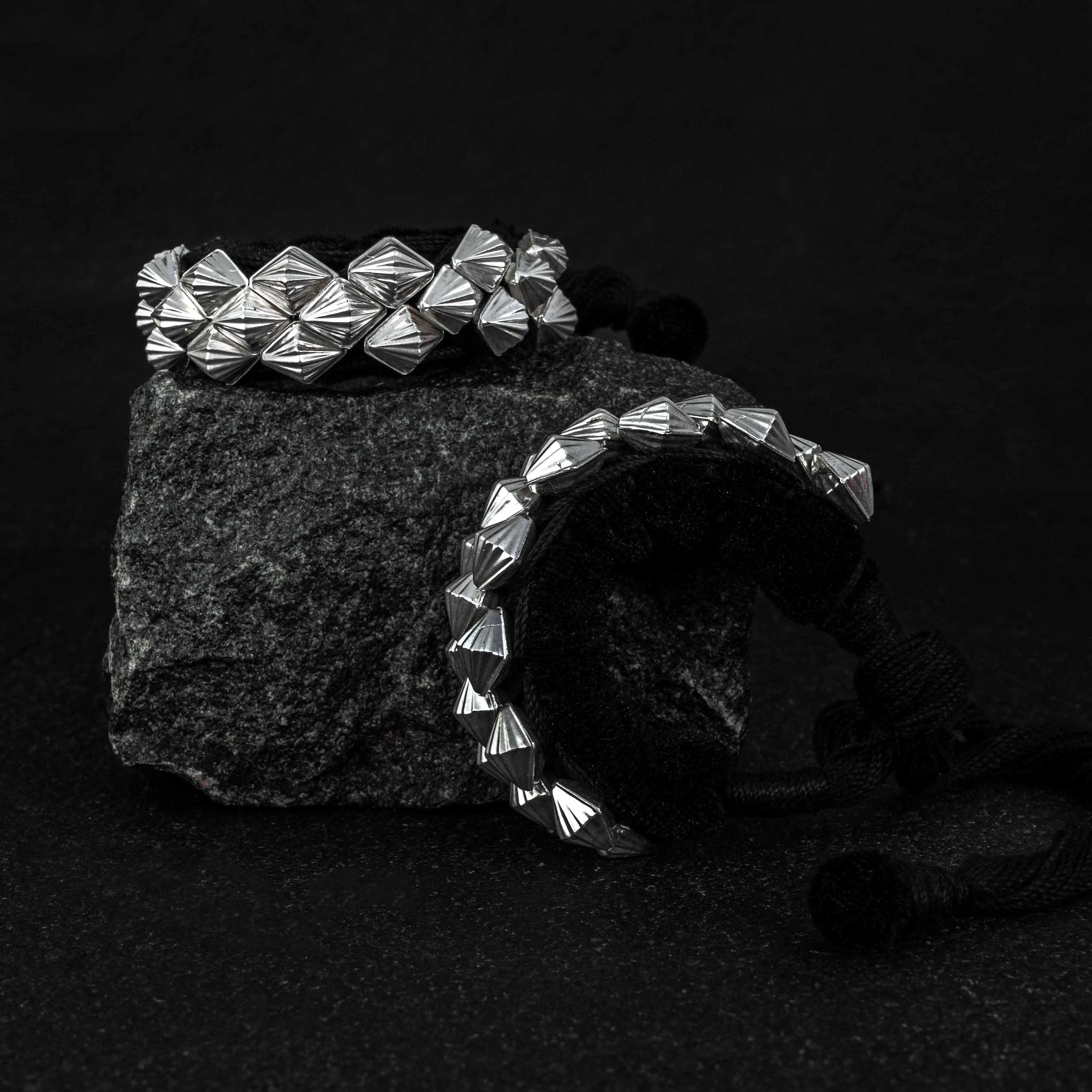 Dhari Pahuchi Silver Bracelet (pair)