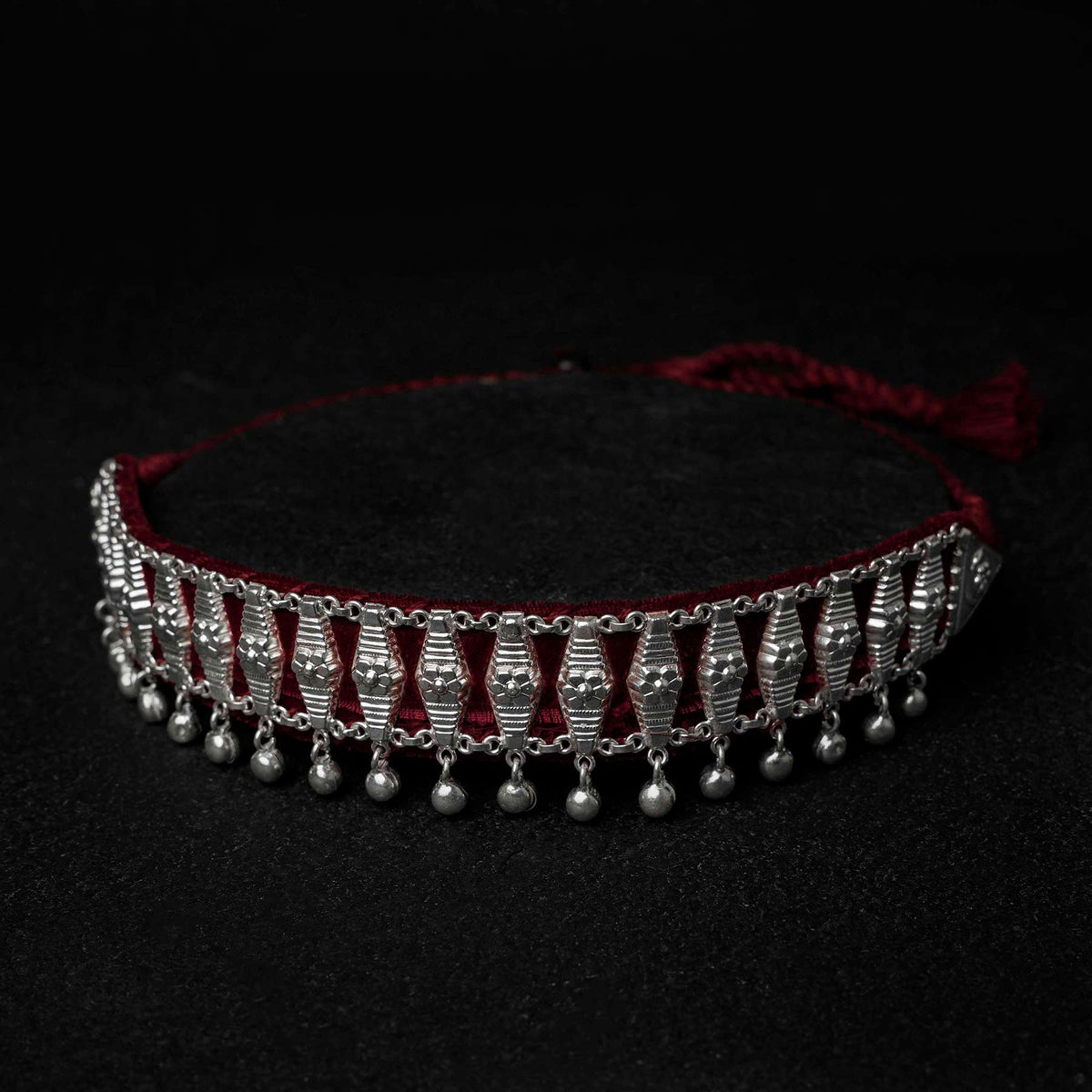 Buy Kosi Guluband Silver Choker for Women Online | Ejaa