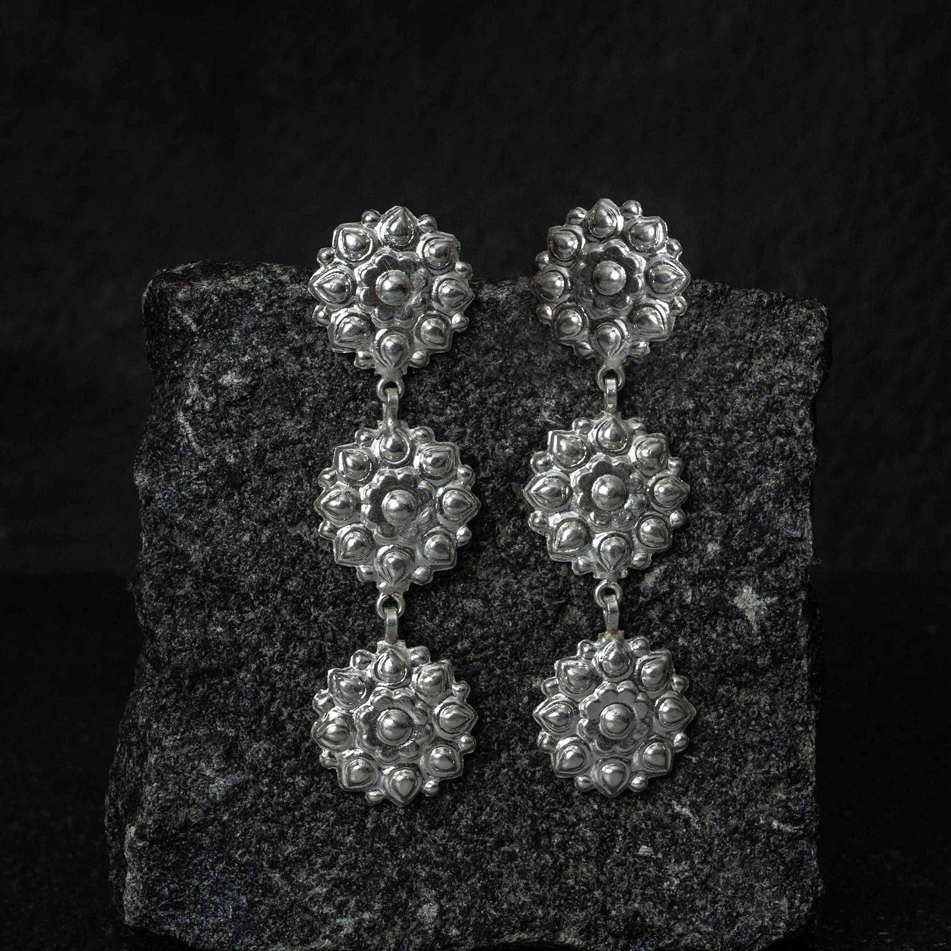 Chandak Pure Silver Danglers Earrings