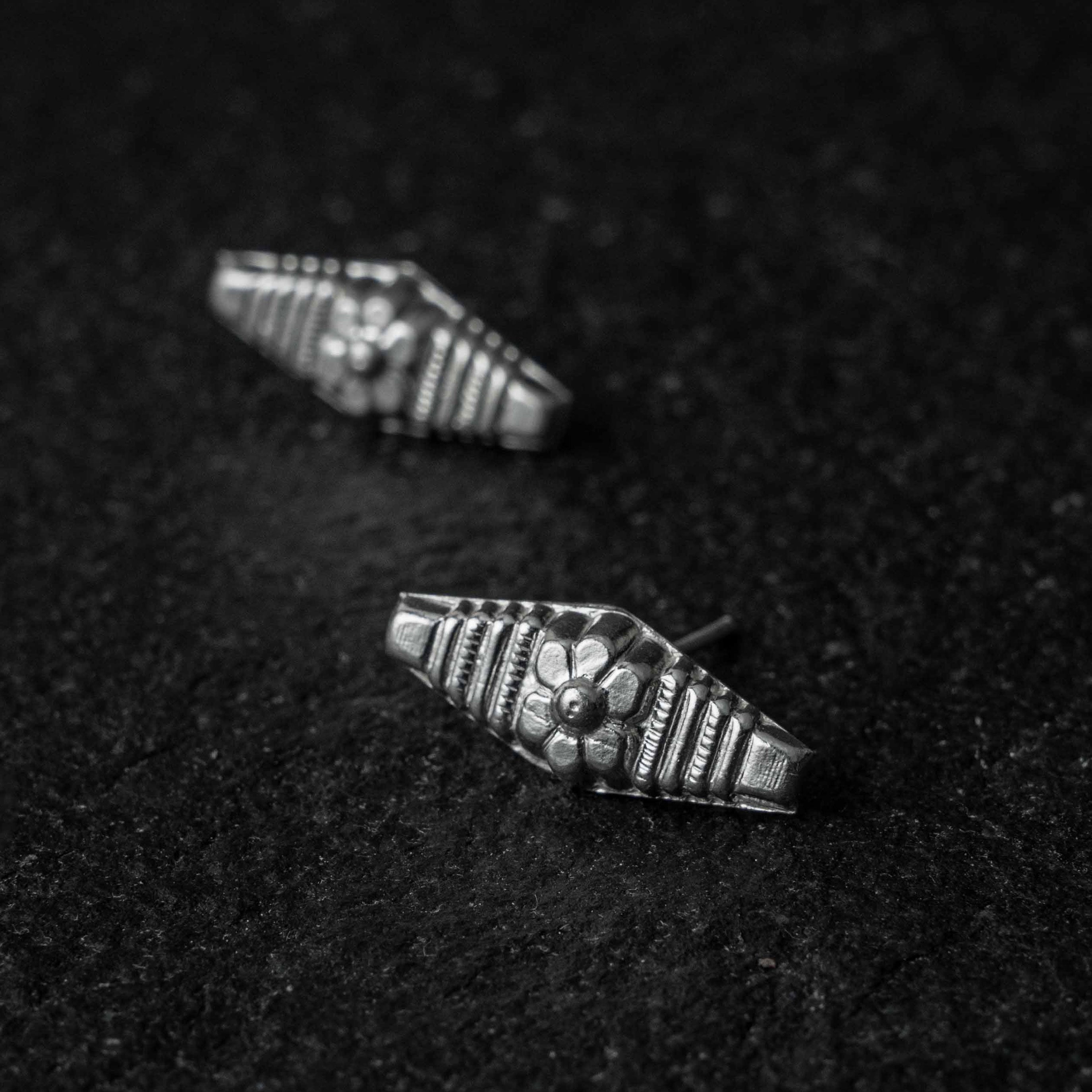 Koshika Silver Studs Earrings