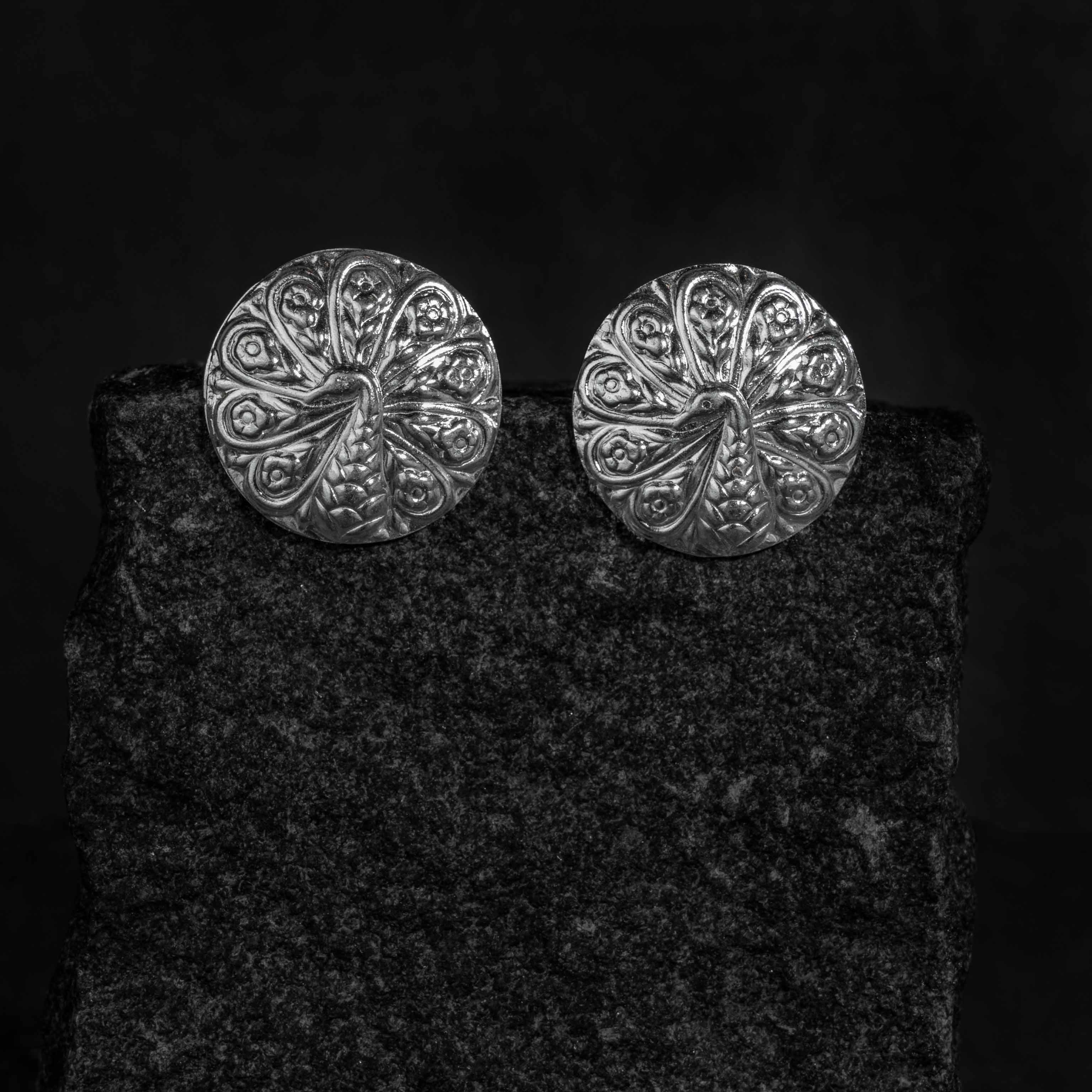 Morni Silver Studs Earrings