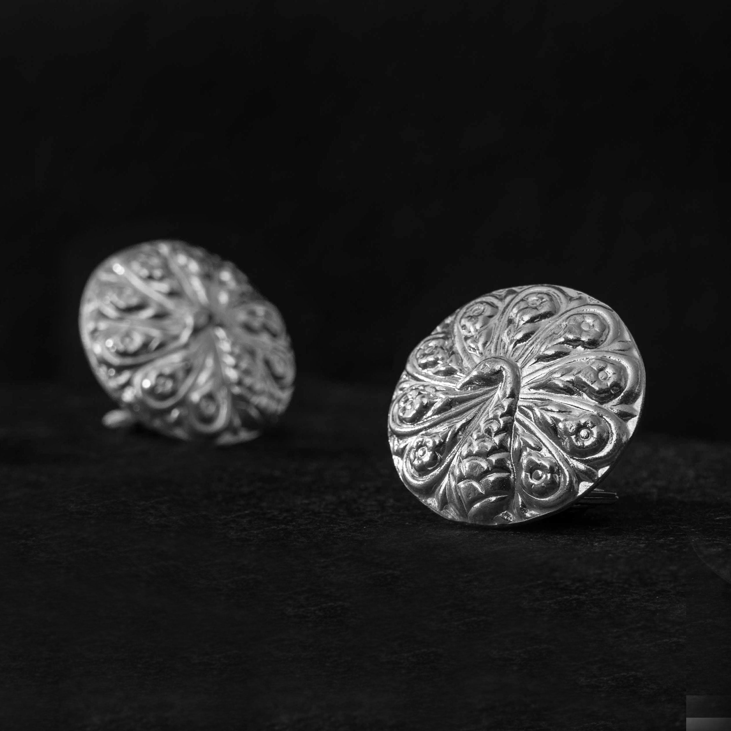 Morni Silver Studs Earrings