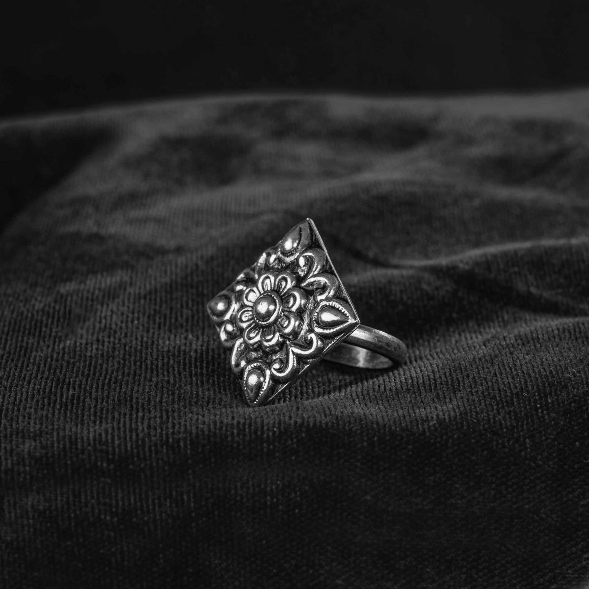 Chauki Silver Ring | Pahadi Silver Jewellery | Ejaa